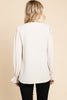 Solid Long Poet Sleeves Top