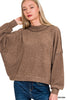 Brushed Melange Hacci Sweater (8 COLORS) | ZENANA *LA LIVE PREORDER
