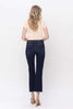 The Drew Mid-Rise High-Step w/ Raw Hem Crop Flare Denim Jean | Vervet - Final Sale