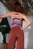 Accordion Stripe Cami Top - Final Sale