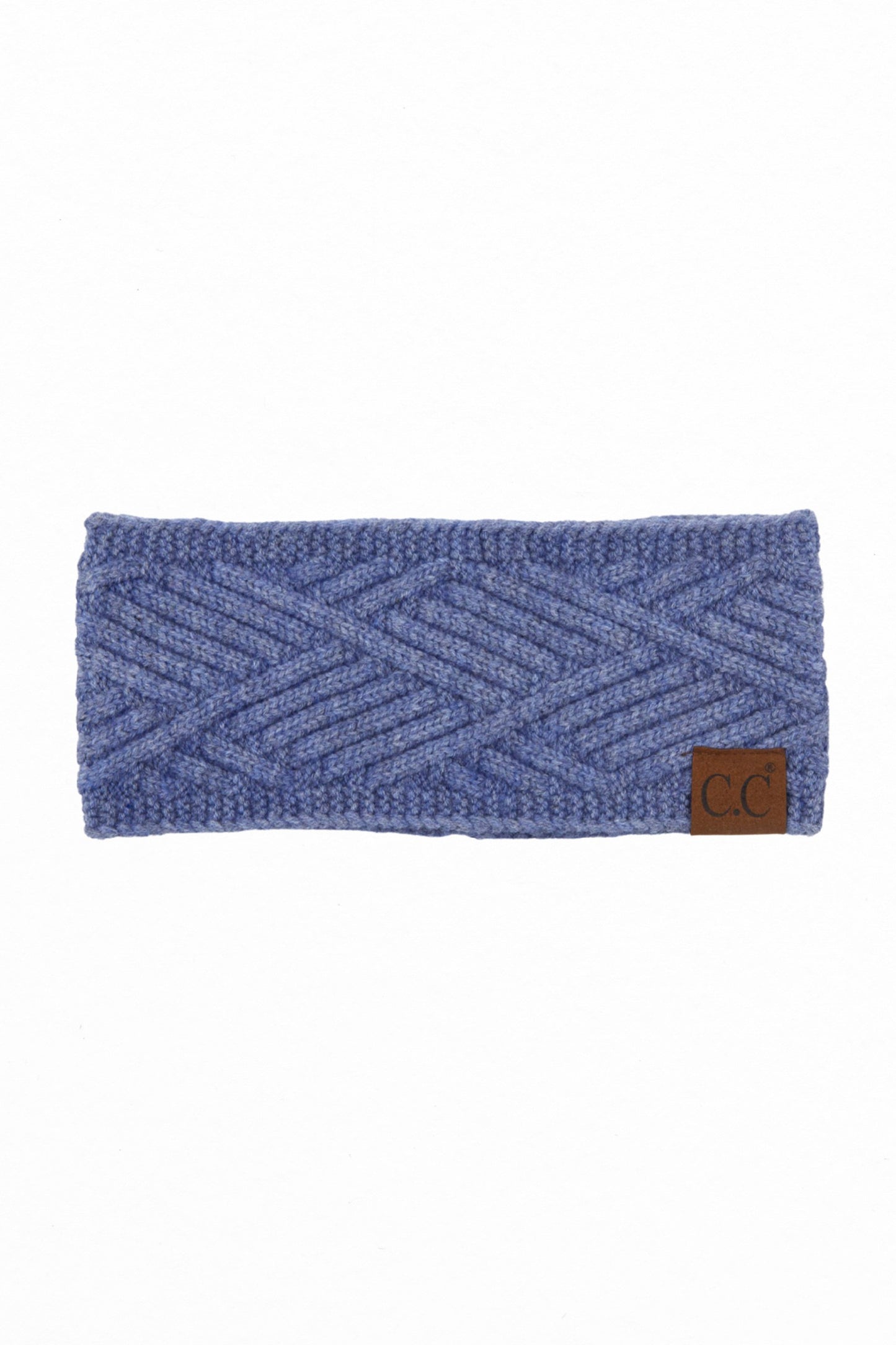 C.C. Denim Mix Diagonal Pattern Head Wrap