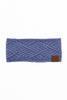 C.C. Denim Mix Diagonal Pattern Head Wrap