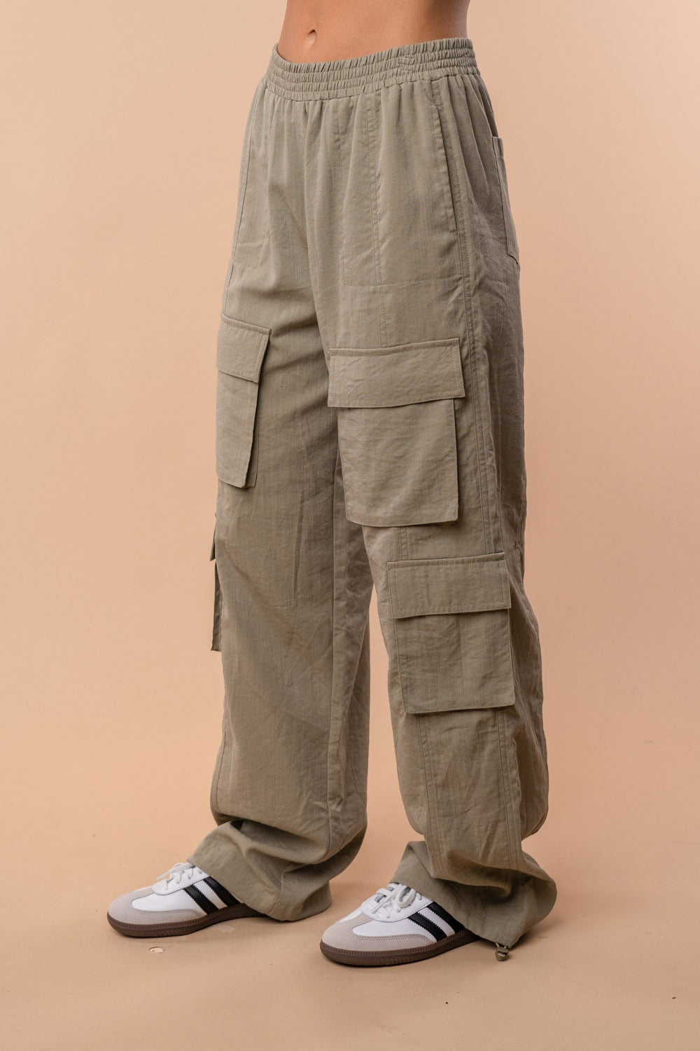 Street Chic Cargo High Waisted Pants | WHITE BIRCH