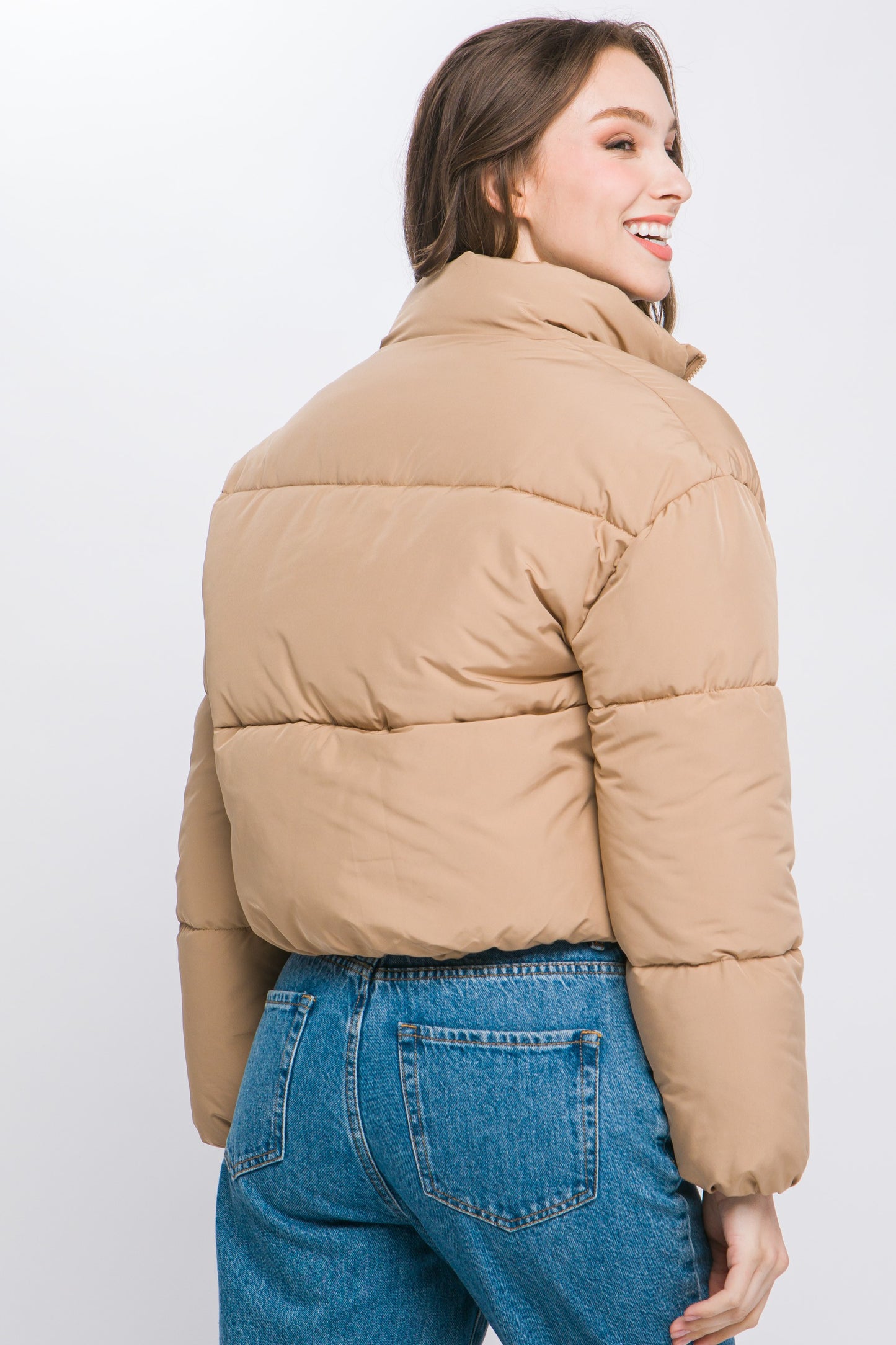 Khaki Puffer Jacket - Final Sale