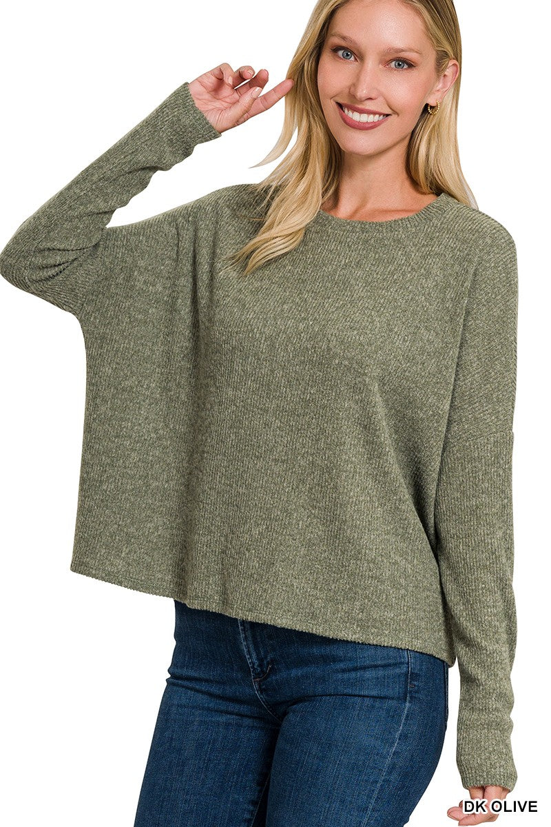 THE PAMELA Ribbed Dolman Long Sleeve Sweater | Part 1