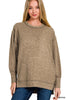 Brushed Melange Hacci Oversized Sweater | ZENANA *LA LIVE PREORDER 45% OFF