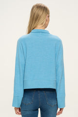 Powder Blue Super Soft Turtleneck Sweater