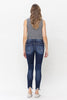 LOVERVET | The Verifiable Mid Rise Raw Hem Skinny Denim Jean