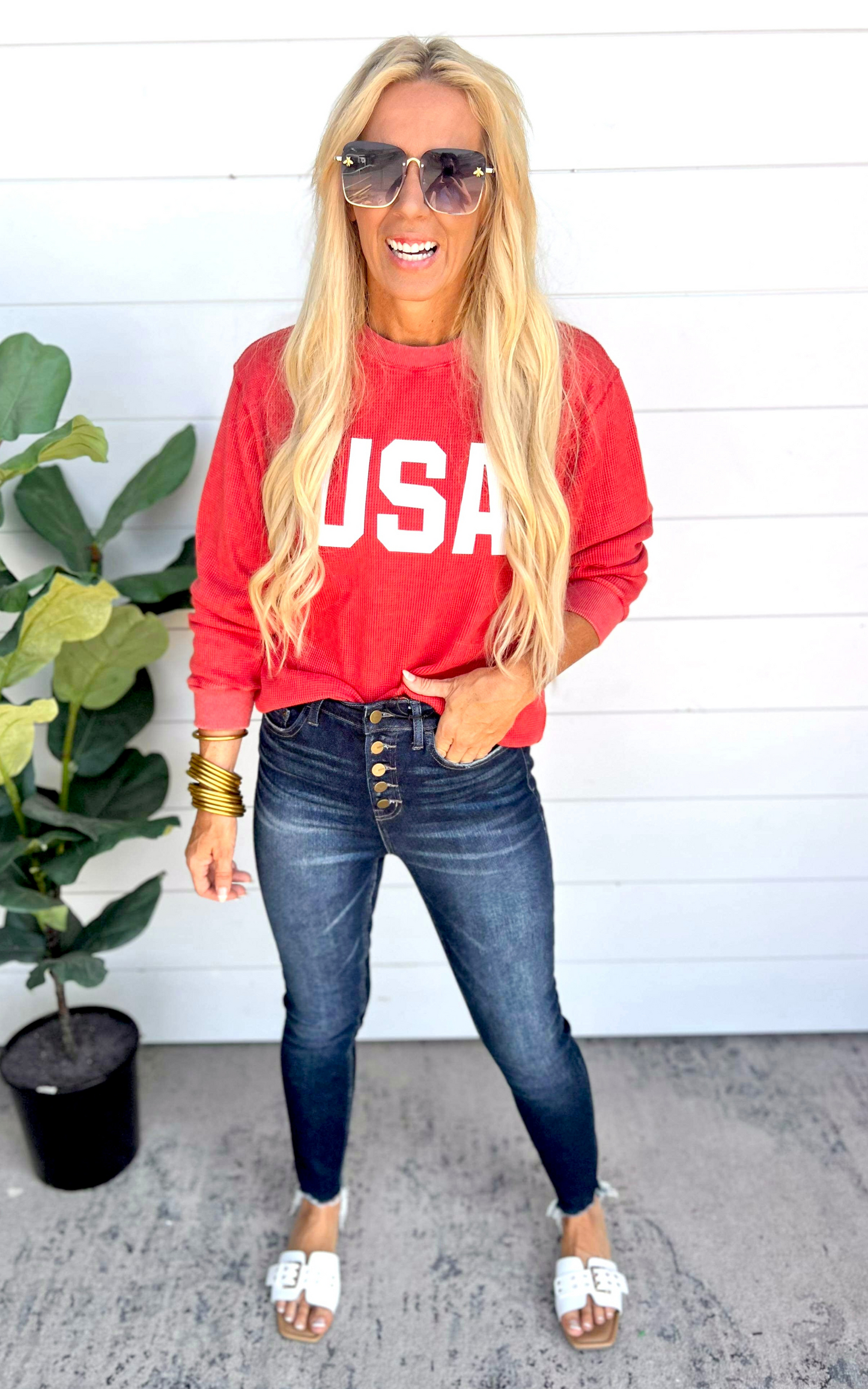 USA Thermal Sweatshirt | FINAL SALE