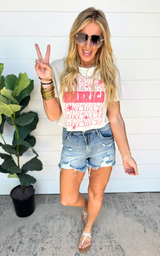 American Cropped Tee