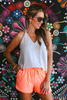 PREORDER-Solid Neon Coral Everyday Shorts| JESS LEA *30A JANUARY PREORDER