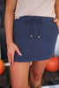Well Lived Navy Ribbed Skort | JESS LEA