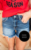 High Rise Distressed Shorts | RISEN