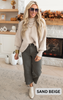 sand beige oversized sweater 