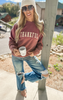 Thankful Pigment Dyed Graphic Sweatshirt**