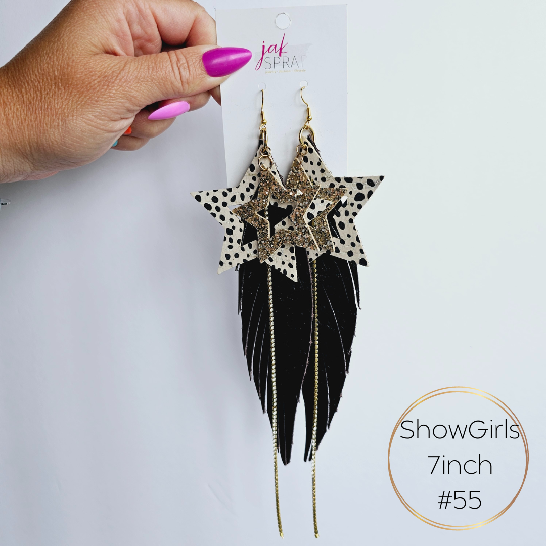 Show Girls" 7.5" Earrings | Jak Sprat