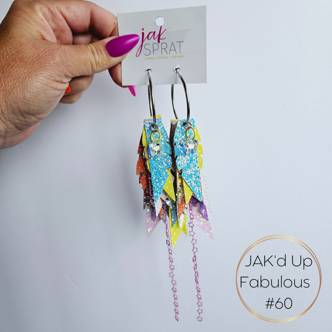 JAK'd Up Fabulous Feathers Earrings | Jak Sprat
