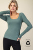 Recycled Butter Round Neck Top | RAE MODE *30A SEPT PREORDER