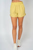 Lemon Grass High Waisted Solid Knit Shorts