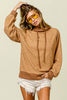 Cappuccino Knit w/ Brushed Rib Mock Neck Top