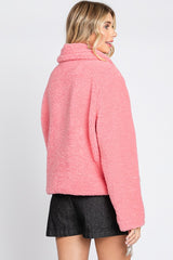 Pink Faux Fur Coat - Final Sale