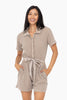 Mineral Wash Cotton Romper | Mono B - Final Sale