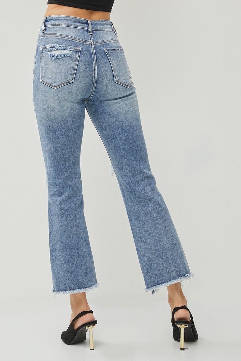 SARA’S TOP 3 | High Rise Ankle Flare Denim Jeans | RISEN **30A JANUARY PREORDER