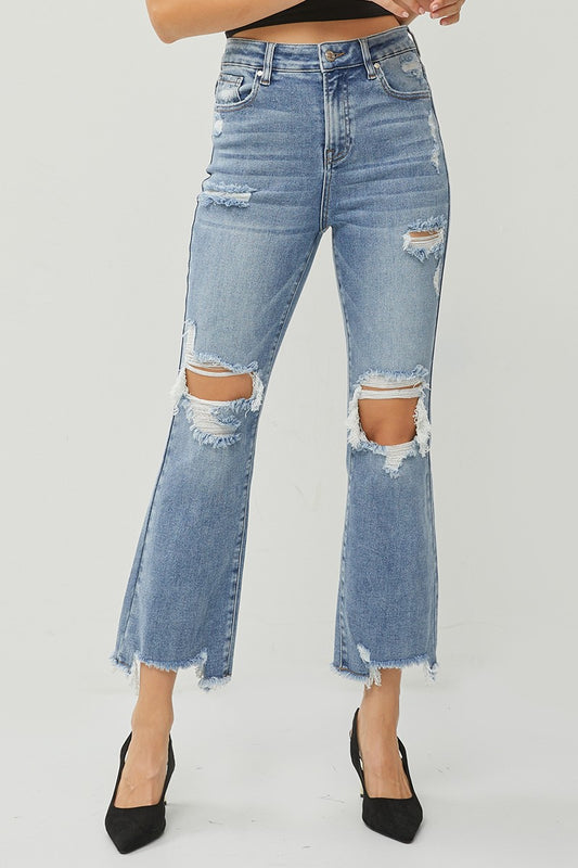 SARA’S TOP 3 | High Rise Ankle Flare Denim Jeans | RISEN **30A JANUARY PREORDER