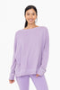 MONO B Waffle Ribbed Roundneck Pullover - Final Sale