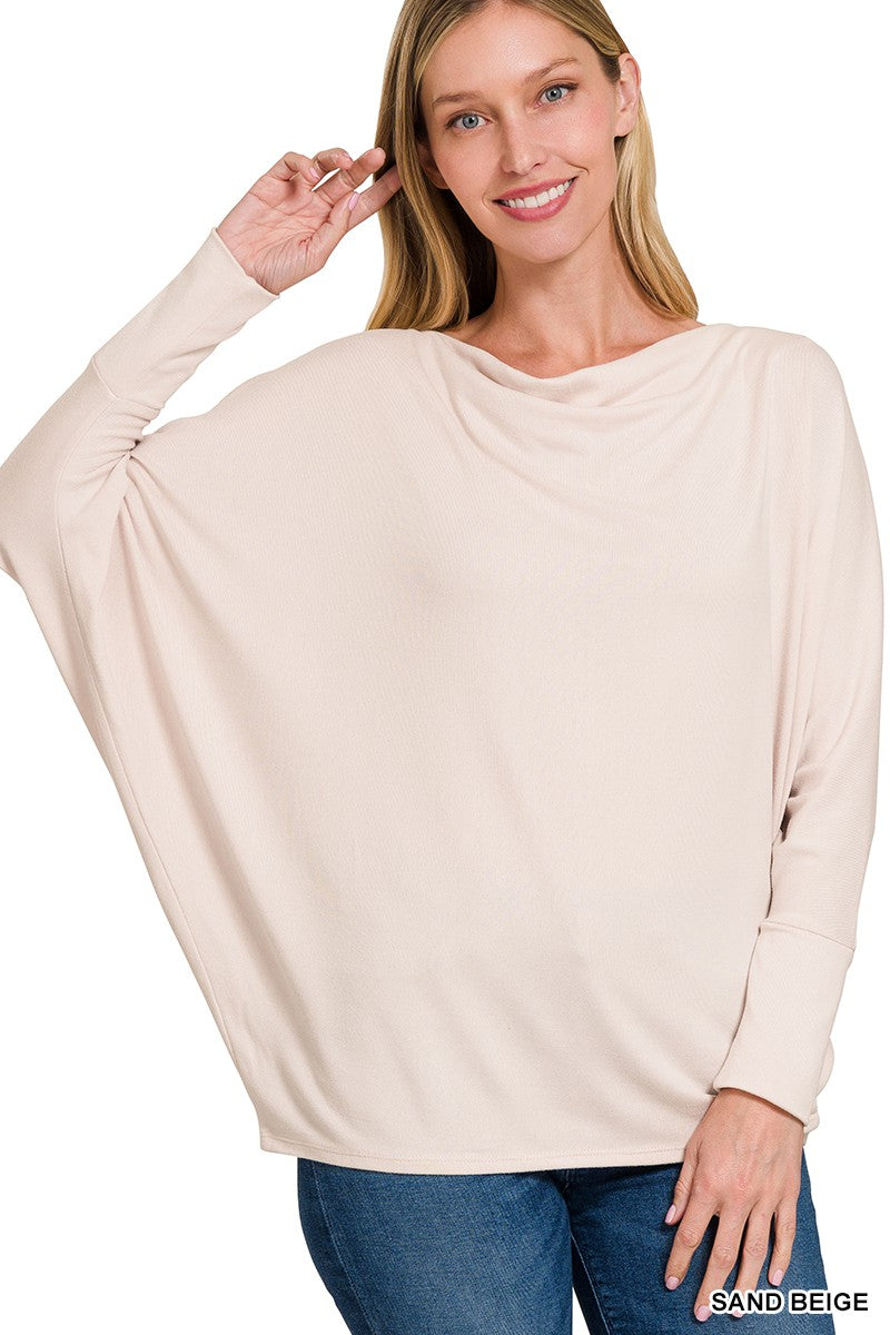 sand beige dolman top 