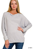 lt grey dolman sweater 