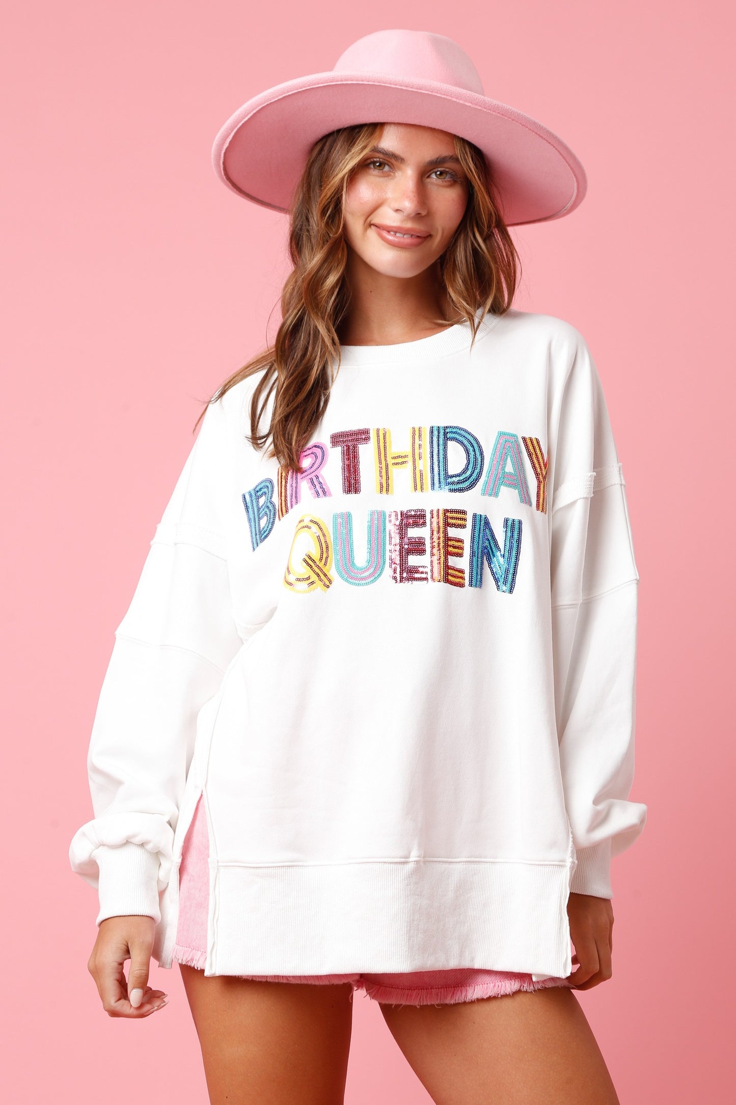 Birthday Queen Oversized Sweatshirt