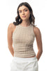 Pearl Beaded Sleeveless Knit Top