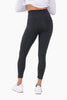 Essential Solid High-Waist Capri Leggings | MONO B