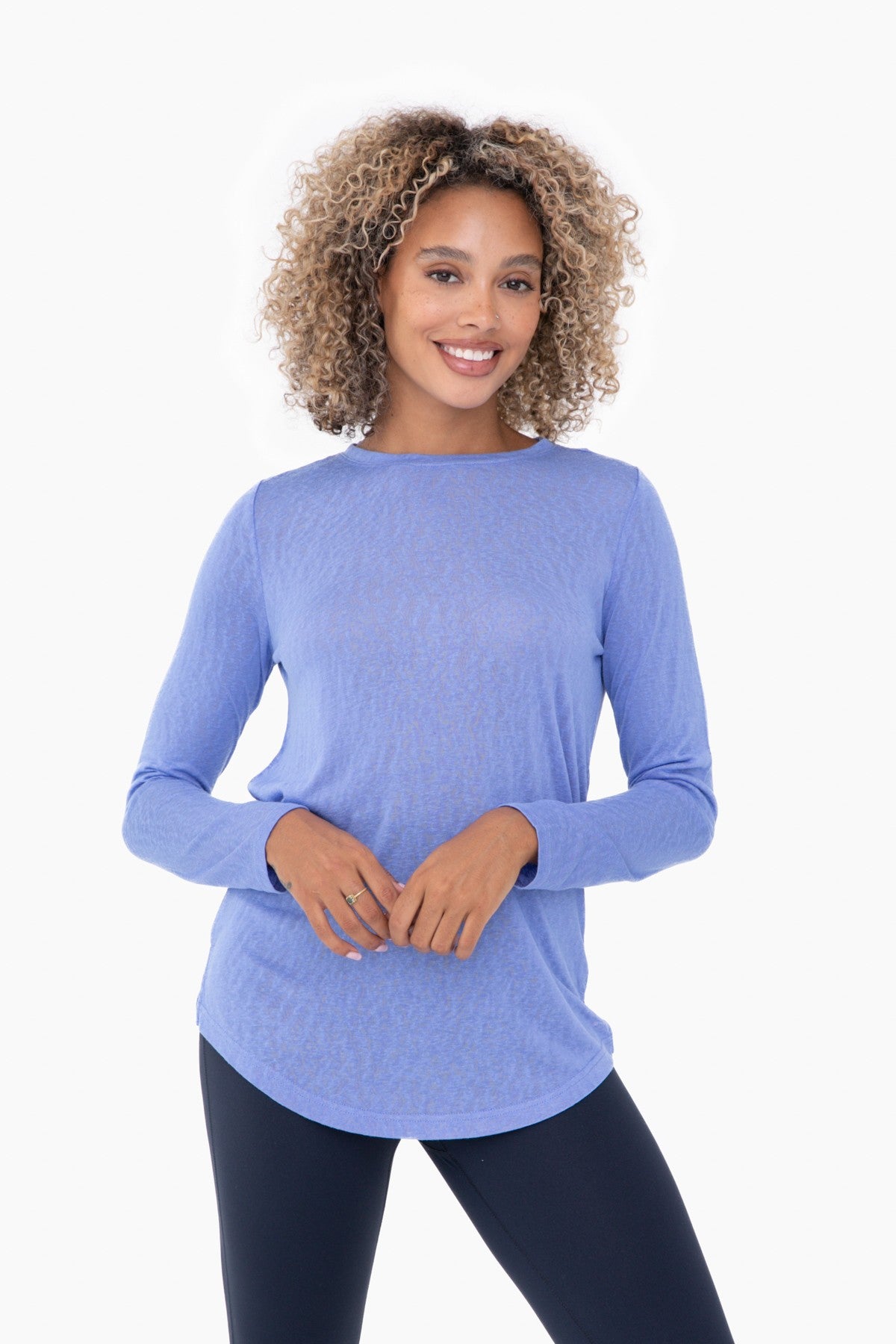 blue long sleeve