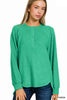 Brushed Melange Hacci Oversized Henley Sweater (9 COLORS) | ZENANA *LA LIVE PREORDER