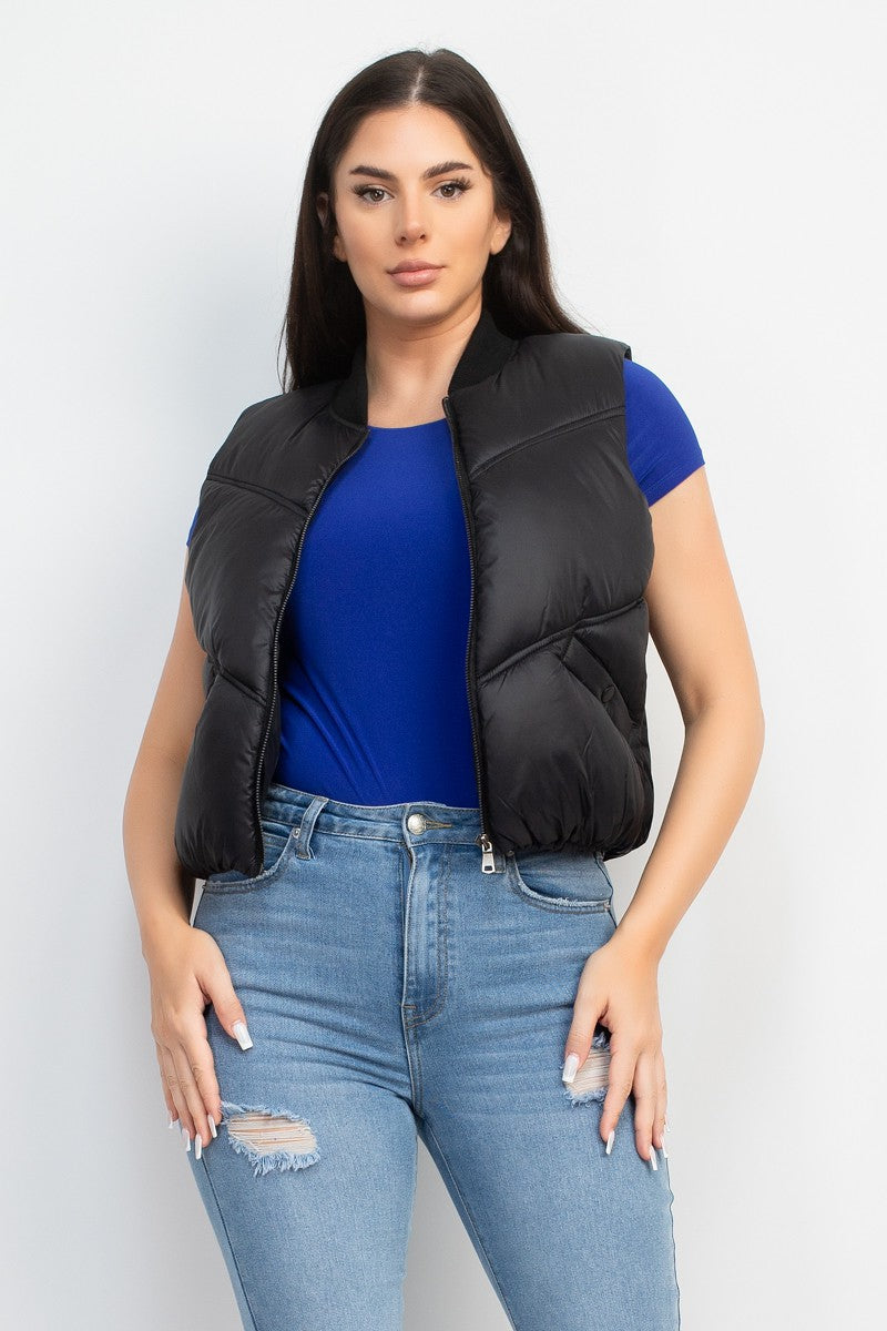 Quilted Zip-Up Vest