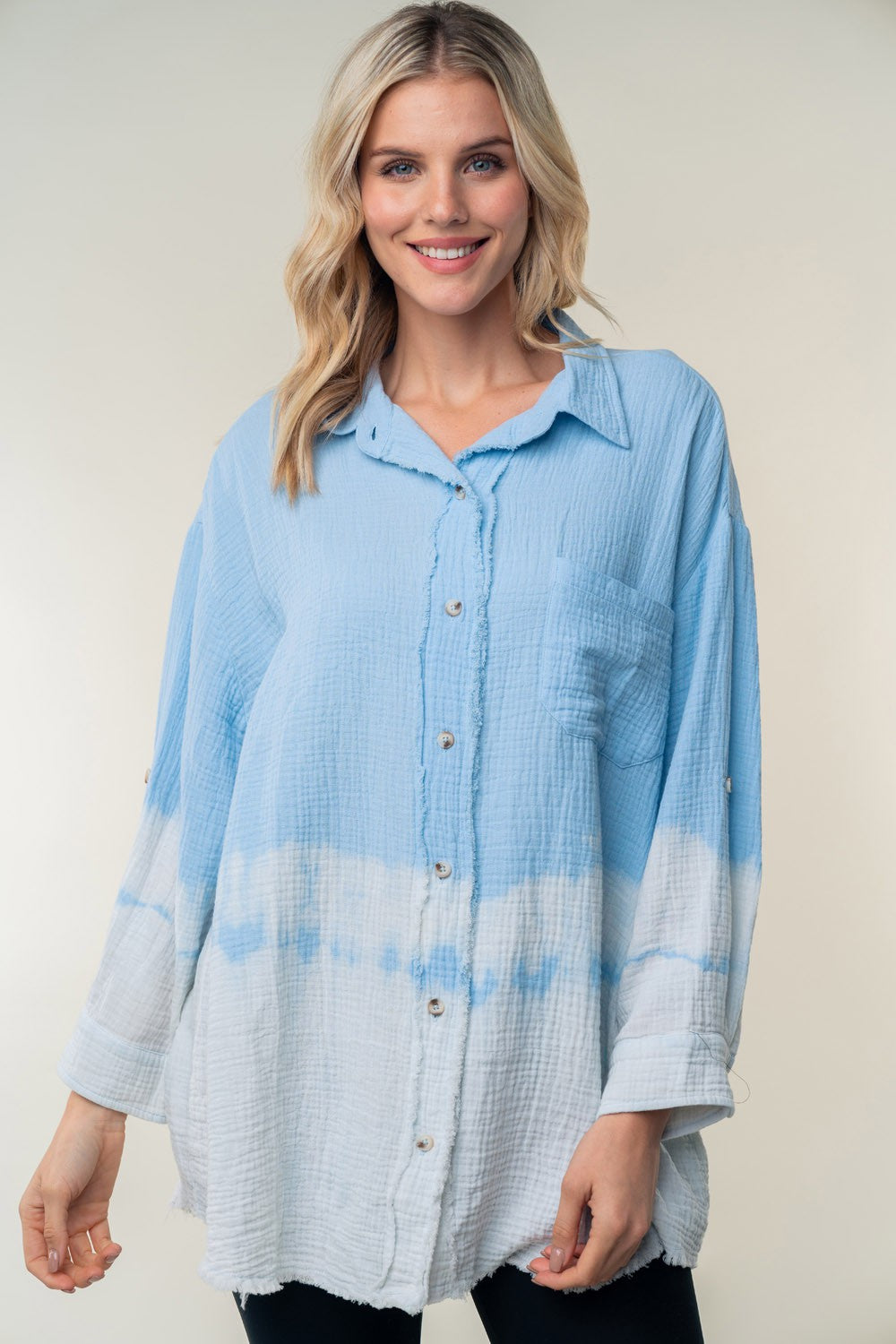 A Drop In The Ocean Long Sleeve Tie Dye Knit Top - Final Sale