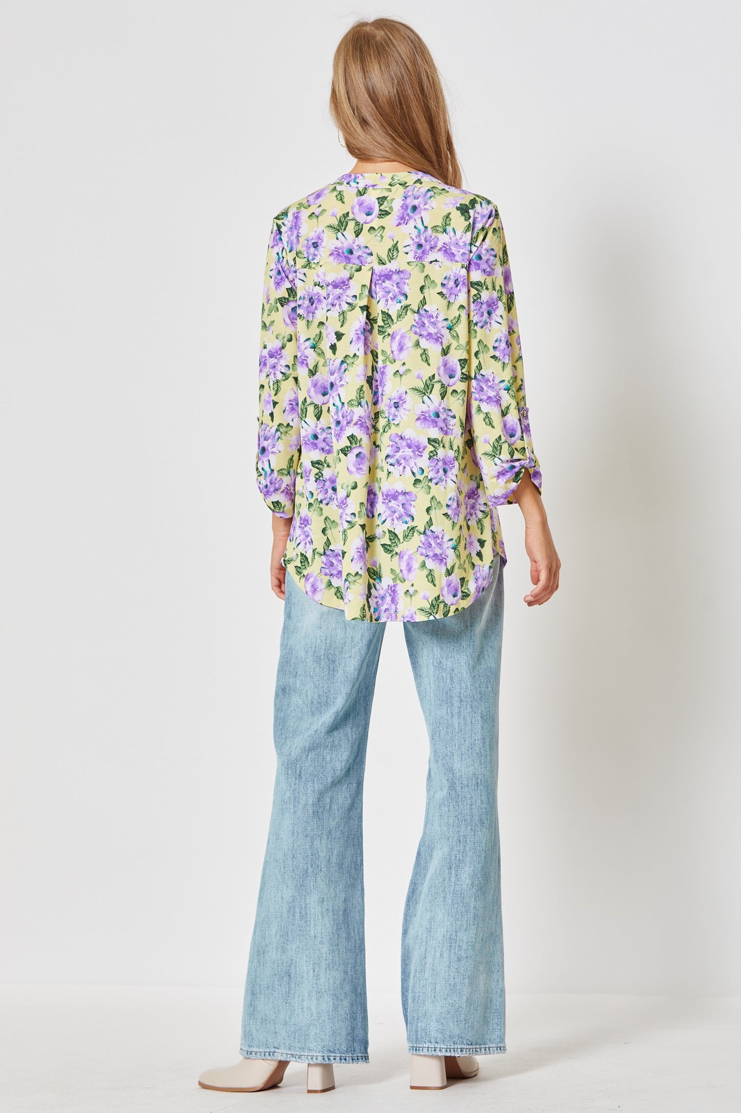 The Lizzy Feel the Joy Floral Blouse Top