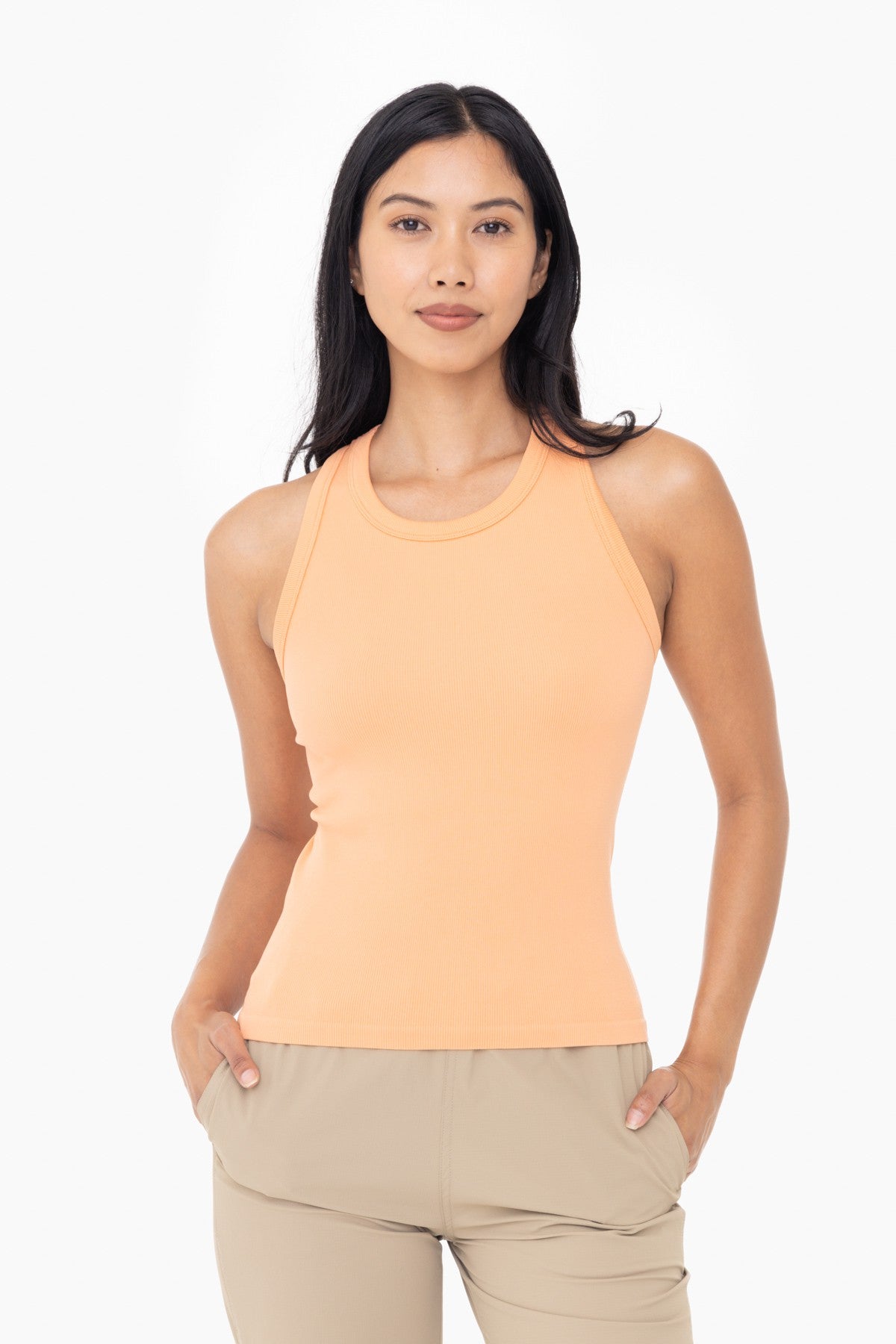 Seamless Ribbed Racerback Tank Top | Mono B - Final Sale