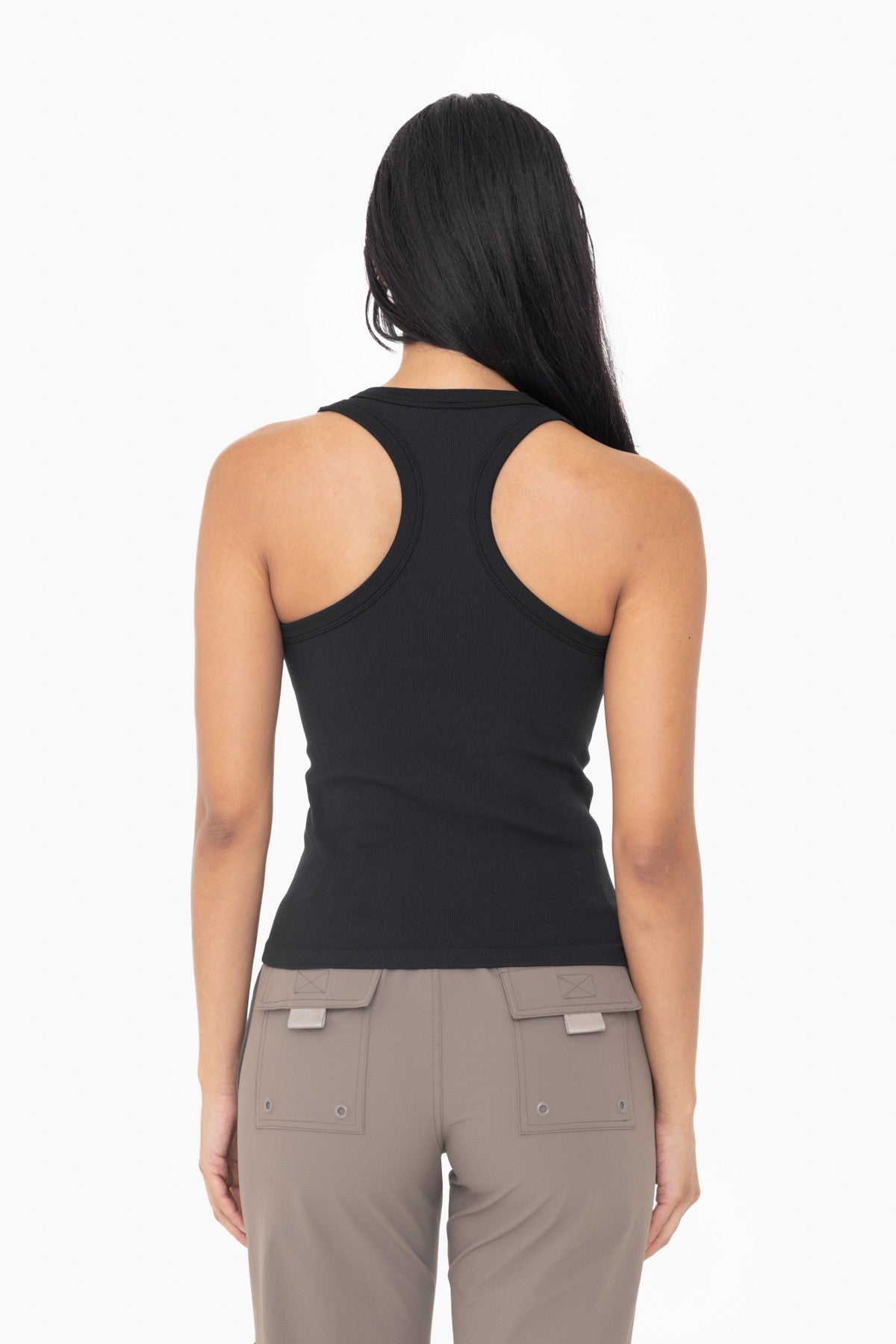 Seamless Ribbed Racerback Tank Top | Mono B - Final Sale