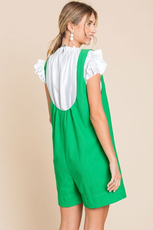 Green with Envy Romper - Final Sale