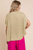 Taupe Thick Knit Boxy Top - Final Sale