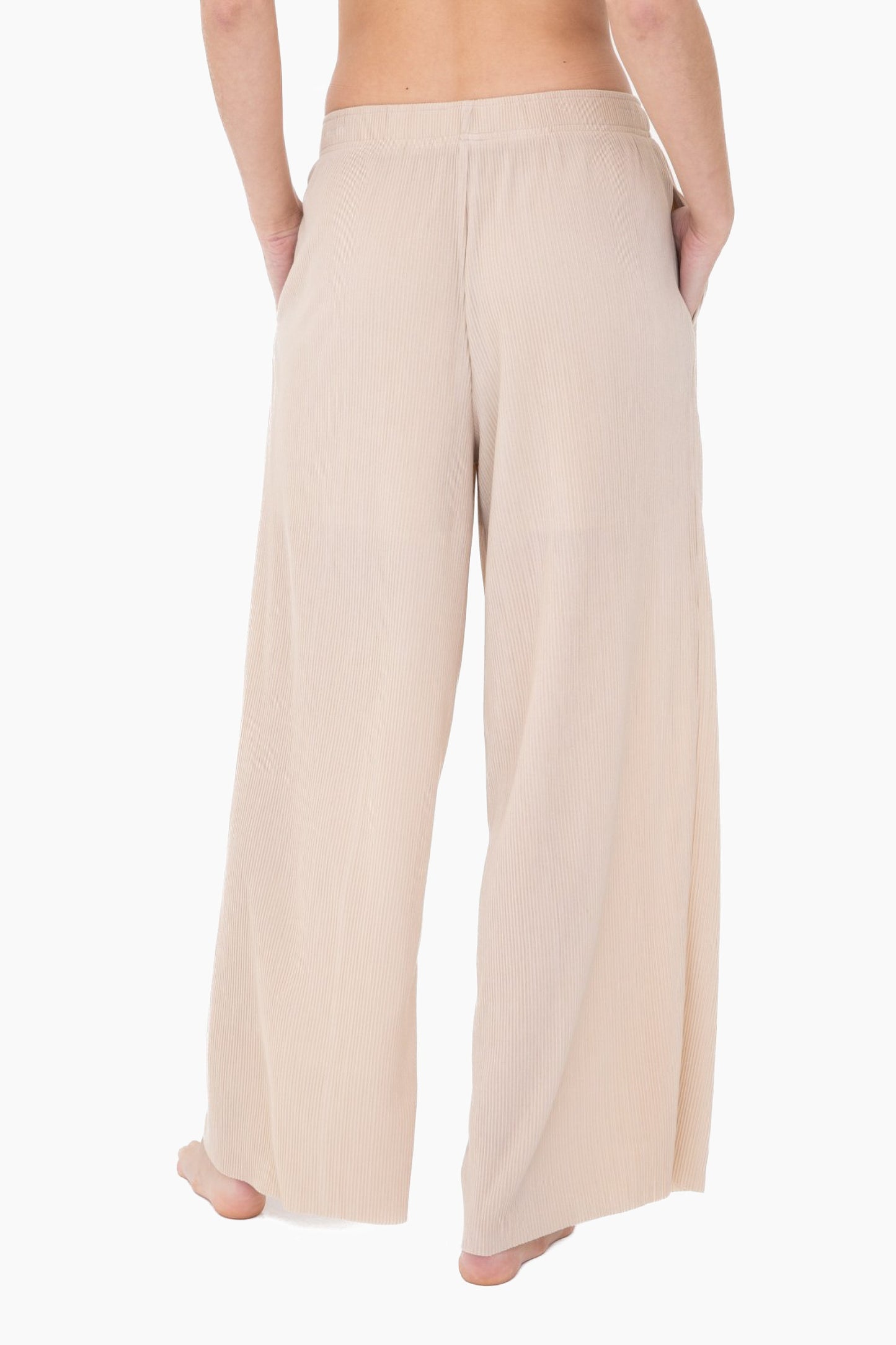 Micro Pleated Wide Leg Pant | Mono B