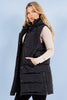 Long Puffer Black Vest