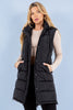 Long Puffer Black Vest