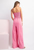 Hot Pink Mineral Wash Jumpsuit - Final Sale