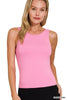 Premium Rayon Double Layered Round Neck Tank Top - Final Sale