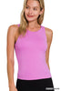 Premium Rayon Double Layered Round Neck Tank Top - Final Sale