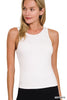 Premium Rayon Double Layered Round Neck Tank Top - Final Sale